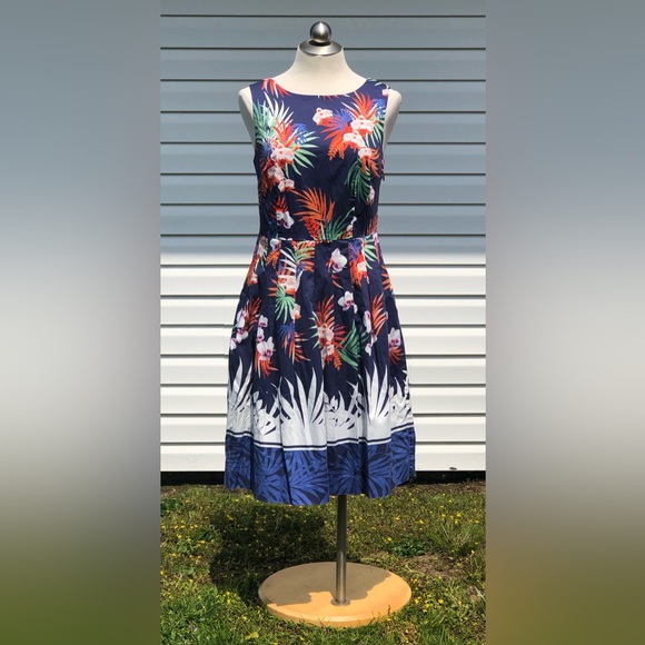 Talbots Dresses & Skirts - RSVP by Talbots Floral Sleeveless Dress Size 8